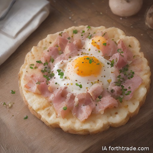 Huevos rotos con jamón