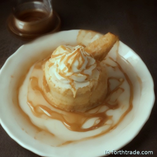 Flan con dulce de leche