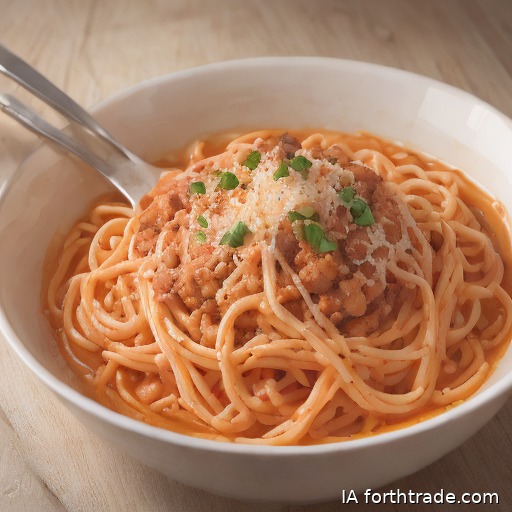 Tallarines con salsa bolognesa