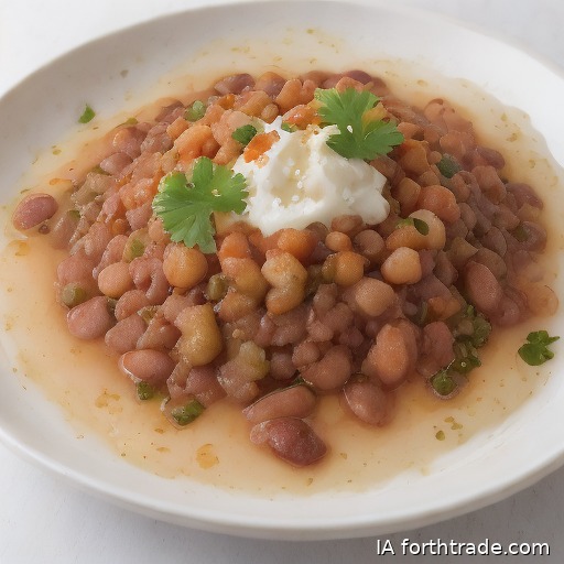 Frijoles fermentados con verduras