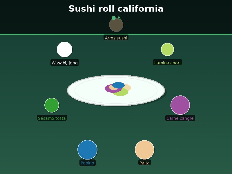 Sushi roll california