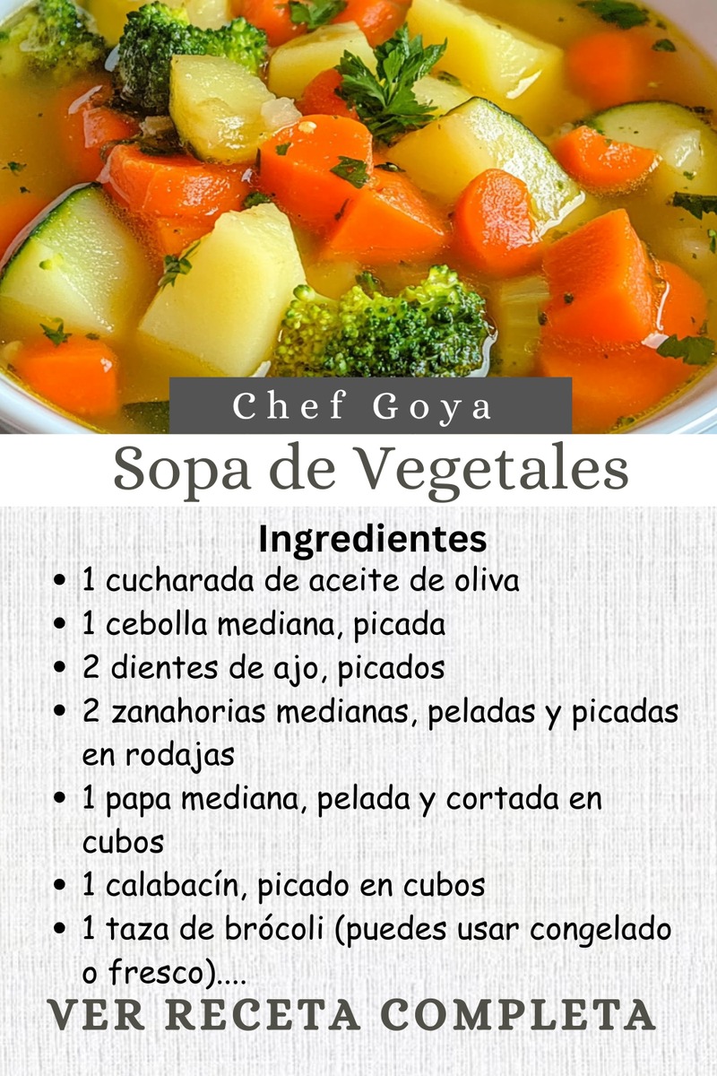 Sopa de verduras